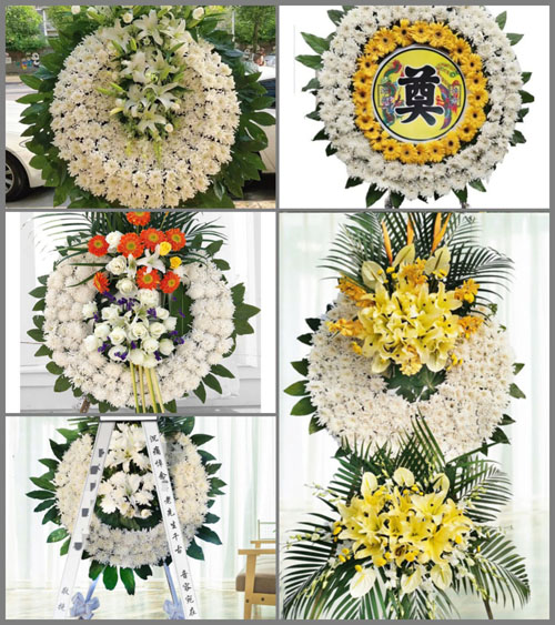 山东济宁鱼台县罗屯镇张集村花圈速递